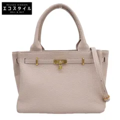 DEN HAMANO 傳濱野 新品同様 Mietia Belle ミーティアベル 2WAY ハンドバッグ レザー レディース ライトピンクのサムネイル