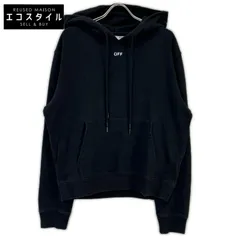 OFF-WHITE　オフホワイト　OMBB034E20FLE004 ブラック バックロゴプリント スウェットプルオーバーパーカー　Mのサムネイル
