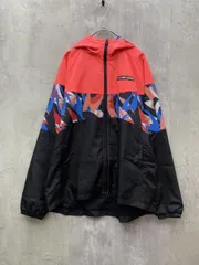 美品 UNDER ARMOUR アンダーアーマー メッシュライナー プリント フーディー ランニングウェア ジャケット sizeMD/黒ｘオレンジ ■◆ レディースのサムネイル