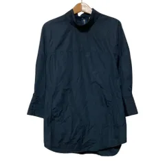 良品 3.1 phillip lim 3.1フィリップリム コットン プルオーバーブラウス 0 ネイビー レディース 古着 中古 USEDのサムネイル