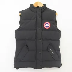 美品 CANADA GOOSE カナダグース FREESTYLE VEST ダウンベスト 2832L S/Pサイズ ブラック レディース 古着 中古 USEDのサムネイル
