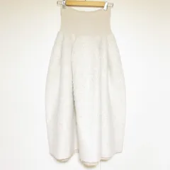 美品 CFCL シーエフシーエル POTTERY PILE GLITTER SKIRT ニットスカート CF010KG181JP00 サイズ1 ホワイト レディース 古着 中古 USEDのサムネイル