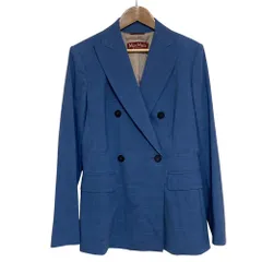 良品 Max Mara Studio マックスマーラステュディオ ダブル ジャケット サイズ42 ブルー  レディース 古着 中古 USEDのサムネイル