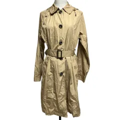 美品 Aquascutum アクアスキュータム パッカブル フーデッド ステンカラーコート M-L ベージュ レディース 古着 中古 USEDのサムネイル