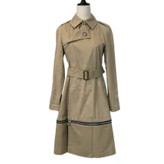 良品 tricot COMME des GARCONS トリココムデギャルソン AD2004 ジップデザイン トレンチコート TN-C005 サイズS ベージュ レディース 古着 中古 USEDのサムネイル