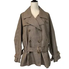 美品 AMERI VINTAGE アメリヴィンテージ DADDY MIDI TRENCH COAT トレンチコート XS ブラウンミックス レディース 古着 中古 USEDのサムネイル