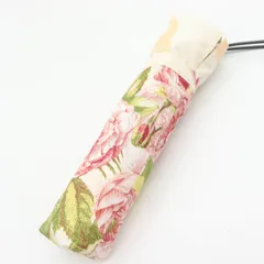 ミントン 折りたたみ傘 花柄 収納時約22cm ブランド レディース ベージュ Minton 【中古】のサムネイル