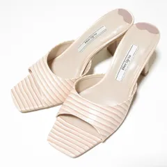 新品同様 Her lip to ハーリップトゥ Square-Toe Mules ミュールサンダル 1242411113 サイズ36 22.5cm相当 ピンクベージュ レディース 古着 中古 USEDのサムネイル