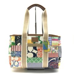 極美品】 コーチ ボストンバッグ 2way パッチワーク マルチカラー y2k