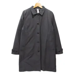 美品 MHL. エムエイチエル マーガレットハウエル ダウンライナー付属 ステンカラーコート 3 ブラック レディース 古着 中古 USEDのサムネイル