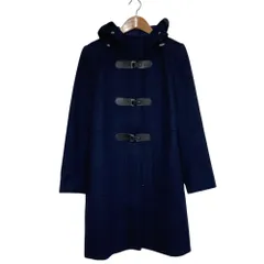 美品 Paul Smith ポールスミス ブラック フード付き ウールコート サイズ40 ネイビー レディース 古着 中古 USEDのサムネイル