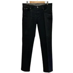 良品 ARMANI COLLEZIONI アルマーニコレツィオーニ J15 ストレッチ デニムパンツ ジーンズ W34 ブラック メンズ 古着 中古 USEDのサムネイル