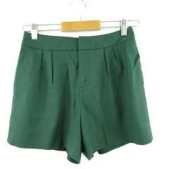 ボールジー BALLSEY トゥモローランド ショートパンツ タック 緑 36 *T713のサムネイル