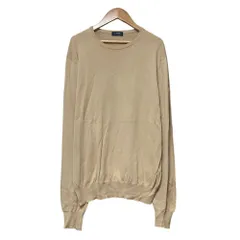 美品 BEAMS F ビームスエフ コットン クルーネックニット セーター 21-15-0617-872 サイズ52 ベージュ メンズ 古着 中古 USEDのサムネイル