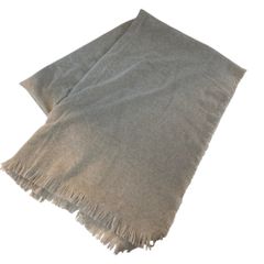 美品】ASAUCE MELER ウール100% 大判ストール ライトグレー 白 - メルカリ