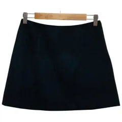 良品 PRADA プラダ ウール アンゴラ ミニスカート 38 ブラック レディース 古着 中古 USEDのサムネイル
