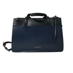 未使用 GIANNI CHIARINI ジャンニキアリーニ EMPIRE エンパイア 2WAY トートバッグ ネイビー ブラック レディース 古着 中古 USEDのサムネイル