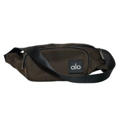 alo ボディバッグ ウエストポーチ ブラック - メルカリ