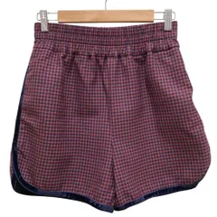 美品 FENDI フェンディ ギンガムチェック イージーショートパンツ サイズ36 ネイビー×レッド レディース 古着 中古 USEDのサムネイル