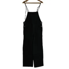 美品 Whim Gazette ウィムガゼット オーバーオール サロペット パンツ サイズF ブラック レディース 古着 中古 USEDのサムネイル