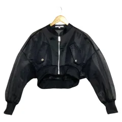 美品 UN3D. アンスリード SHEER MA-1 BOURZON ブルゾン ジャケット サイズF ブラック レディース 古着 中古 USEDのサムネイル