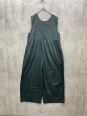 美品 FREAK'S STORE フリークスストア コットン 無地 ノースリーブ インド 前後2Way ギャザー オールインワン sizeM/ダークグリーン ■◆ レディースのサムネイル