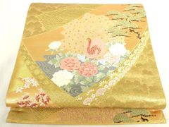 平和屋着物○西陣の老舗 1782年創業 山下織物 六通柄袋帯 唐織 簪 器物