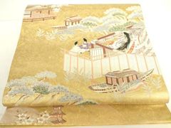 平和屋着物＊夏物 男性 行灯袴 檳榔子染色 正絹 逸品 AABJ9141jd