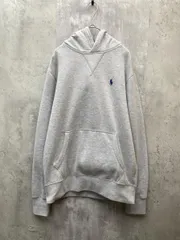 POLO RALPH LAUREN ポロ ラルフローレン PL フリース フーディ プルオーバー 刺繍ロゴ パーカーシンプル カジュアル sizeS/P/グレー ■◇◎レディースのサムネイル