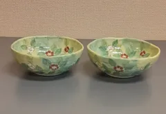 京都清水焼「やぶ椿」取り鉢ペア 中鉢 とんすいのサムネイル