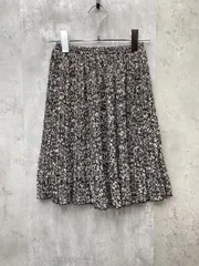 Ikka イッカ 花柄 プリーツ スカート 上品 清楚 綺麗めsize120cm/ブラック ■◆ キッズのサムネイル