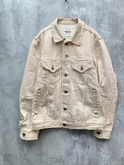 NICOLE CLUB FOR MEN ニコルクラブフォーメン フリンジ デニム ジャケットライトアウター ヴィンテージ風7size48/ベージュ ■◇ メンズのサムネイル