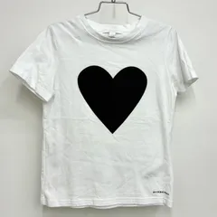 【バーバリー Burberry】キッズ ハートプリント Tシャツ 128 (8Y) ホワイトのサムネイル