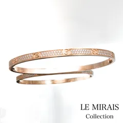 【仕上済】カルティエ ラブブレス SM PG 18 純正ダイヤ 18 K18PG メンズ ブレスレット CARTIERのサムネイル