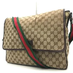 GUCCI　グッチ　ショルダーバッグ　メッセンジャーバッグ　GGキャンバス　シェリーライン　2585のサムネイル