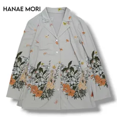 【HANAE MORI】美品　開襟シャツブラウス Mのサムネイル