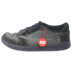 NIKE (ナイキ) ×Travis Scott AIR JORDAN 1 Low OG SP Black Phantom トラヴィススコット エアジョーダン1 OG SP ブラック ファントム ローカットスニーカー DM7866-001のサムネイル