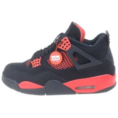 NIKE (ナイキ) AIR JORDAN 4 RETRO RED THUNDER CRIMSON エアジョーダン4 レトロ レッド サンダー クリムゾン ハイカットスニーカー ブラック/レッド US8.5/26.5cm CT8527-016のサムネイル