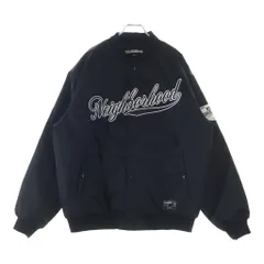 NEIGHBORHOOD (ネイバーフッド) 25AW BASEBALL JACKET フロントロゴ刺繍 ベースボールジャケット 中綿ブルゾン ブラック 252TSNH-JKM04のサムネイル