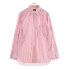COMME des GARCONS HOMME PLUS (コムデギャルソンオムプリュス) ストライプ ポケット 長袖シャツ レッド PB-040220のサムネイル
