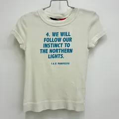 【ジアニマルズオブザーバトリー The Animals Observatory】キッズ 新品未使用品！ロゴプリントTシャツ 122 (6) ライトグレーのサムネイル