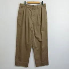TOMMY HILFIGER トミーヒルフィガー チノパンツ ツータック ワイド ストレート トラウザー コットン アメカジ ノームコア ベージュ W32 L36 G349のサムネイル