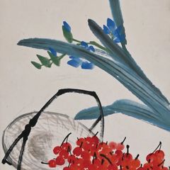 胡蝶蘭」 岩絵の具 日本画 額入】東山魁夷の流派 - メルカリ