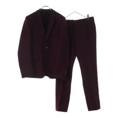 VALENTINO (ヴァレンティノ) ウール シングルブレスト セットアップ テーラードジャケット スラックス レッドのサムネイル