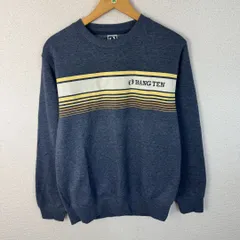 HANG TEN ハンテン スウェット ボーダー ネイビー M メンズ 古着 アメカジ レトロのサムネイル