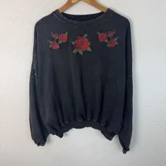jouetie ジュエティ スウェット 花柄刺繍 ブラック レディース 古着 モード グランジのサムネイル