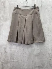 ADAM ET ROPE' アダムエロペ ウール プリーツ キュロット ハーフパンツ size38/茶 ■◆ レディースのサムネイル