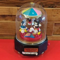 Disney character music boxes　MerryGowland Antique MitchKey MouseMarch SANKYO Interior Decor Item (Size: Approx. 19cm (height) x 12cm (width))
