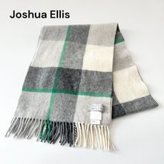 Joshua Ellis チェック柄マフラー 大判ストール アンゴラ ウール