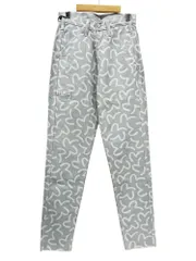 EVISU (エヴィス) カモメ 総柄 ジャガード ペインターパンツ ハンマーループ 裾カットオフ 1 ライトブルー メンズ/028のサムネイル